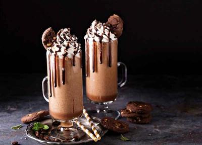 طرز تهیه میلک شیک موکا کافی شاپی طرز تهیه میلک شیک موکا کافی شاپی